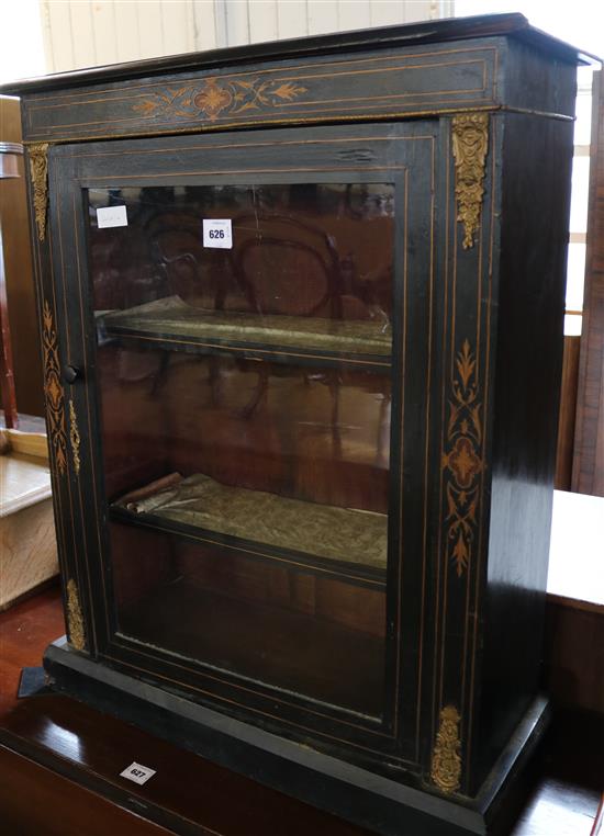 Victorian ebonised pier cabinet